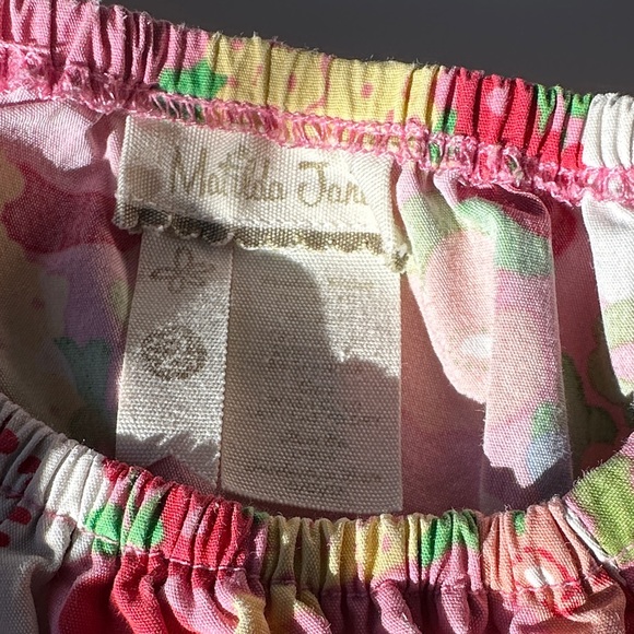 Toddler Floral Pink Dress with Ruffle Sleeves - Picture 2 of 6